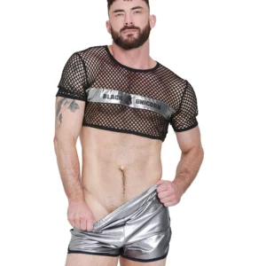 Greek Fishnet Unicorn Crop Top