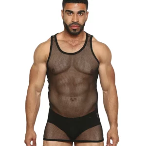 See Through Mesh Tank Top